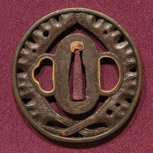 Sukashi Tsuba with Fukurin