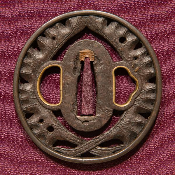 Sukashi Tsuba with Fukurin