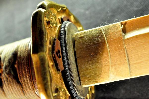 Nakajima Rai (close-up of tsuba and seppa)